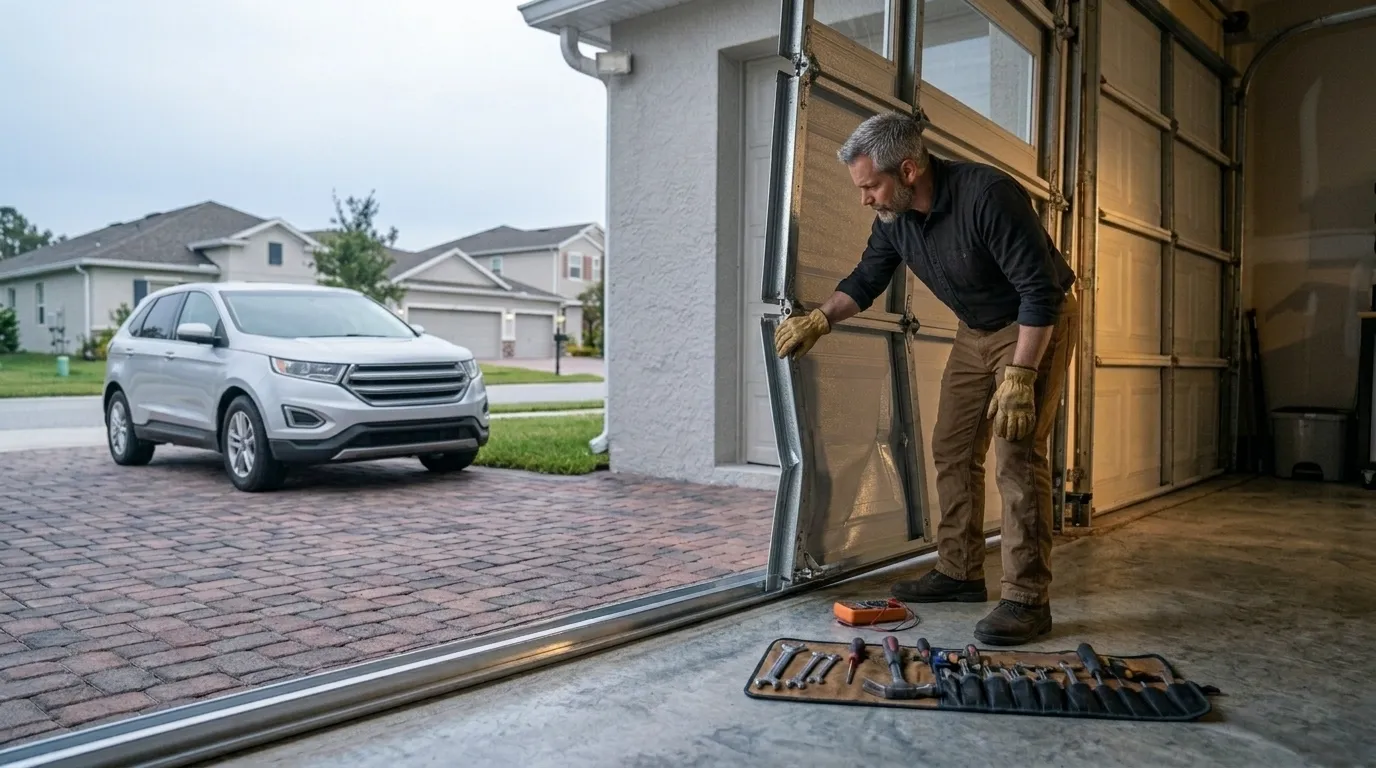 Off-Track Door Repair for Severn's Late-90s Garages in Columbia