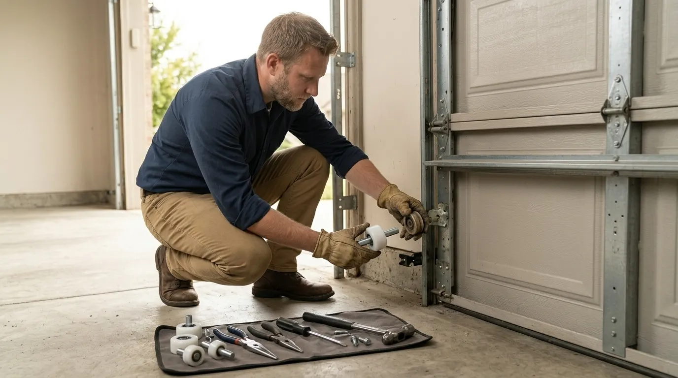 Roller Replacement for Severna Park's Older Steel-Track Doors in Columbia